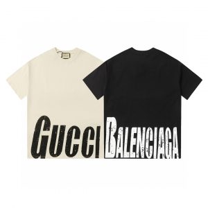 구찌(GUCCI) × Balenciaga 콜라보 반팔 티셔츠