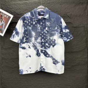 루이비통 (Louis Vuitton) 데님 반팔 셔츠