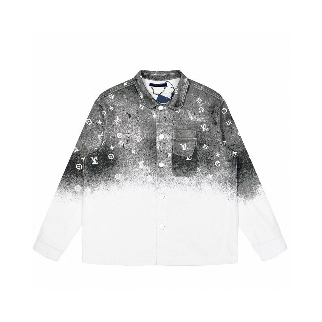 루이비통(Louis Vuitton) 그라데이션 모노그램 데님 자켓