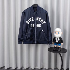 지방시(GIVENCHY) 파리스 로고 자수 봄버 자켓