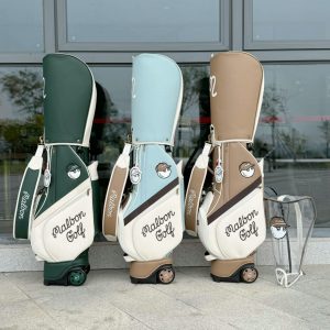 말본 골프(MALBON GOLF) 컬러 블록 트롤리 캐디백