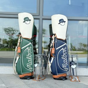 말본 골프(MALBON GOLF) 컬러 블록 트롤리 캐디백