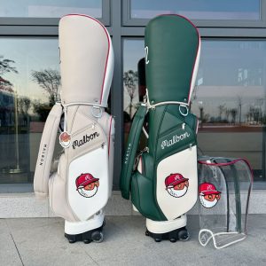 말본 골프(MALBON GOLF) 컬러 블록 트롤리 캐디백