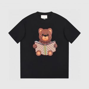 구찌(GUCCI) 플라워 베어 프린트 반팔 티셔츠