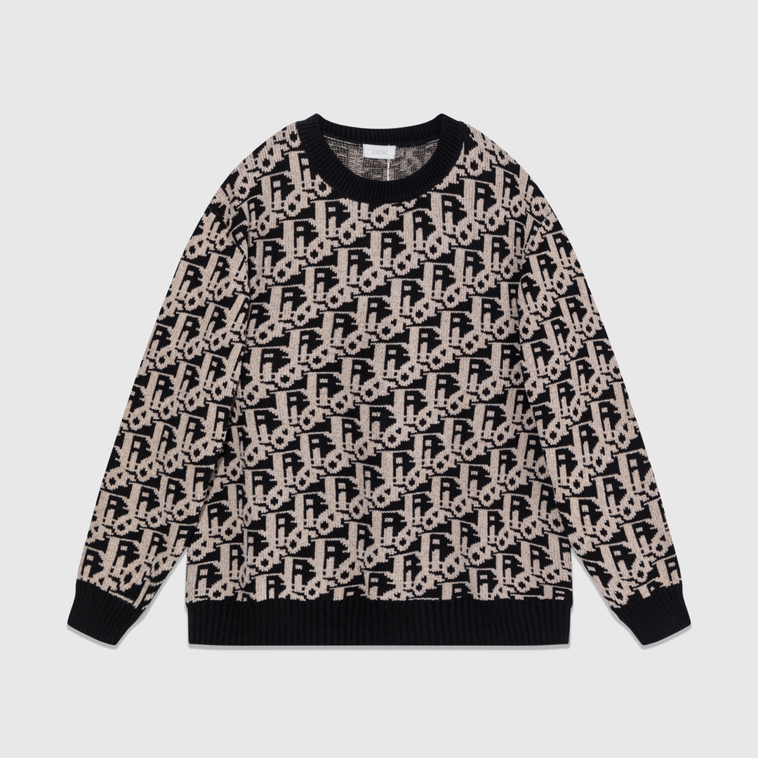 디올(Dior) 오블리크 자카드 니트 스웨터