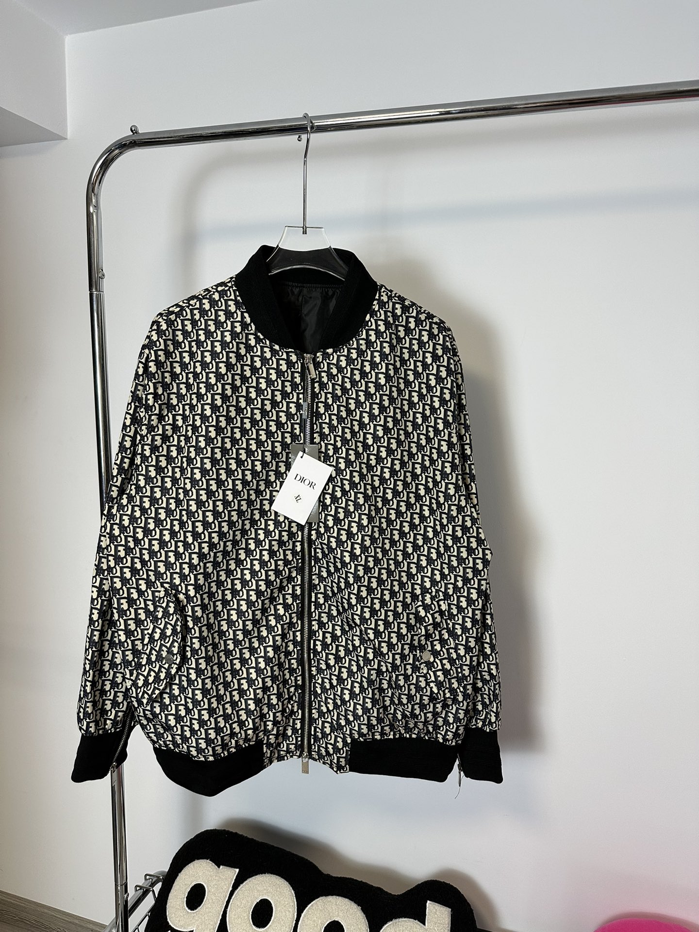 디올(Dior) 오블리크 카스리 코튼 데님 블루종