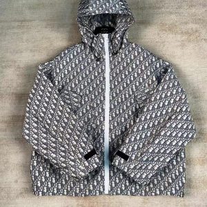 디올(Dior) 오블리크 워싱 테크니컬 후드 블루종