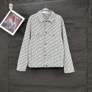 디올(Dior) 오블리크 카스리 코튼 데님 오버셔츠