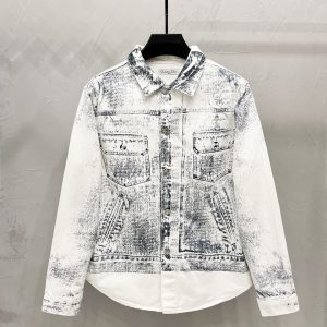 디올(Dior) 트롱프뢰유 데님 프린트 오버셔츠