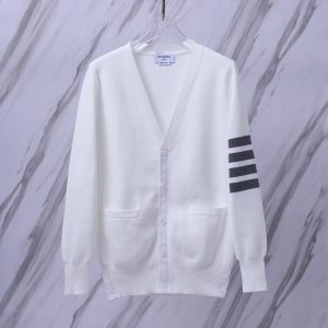 톰브라운(Thom Browne) 클래식 사선 가디건 화이