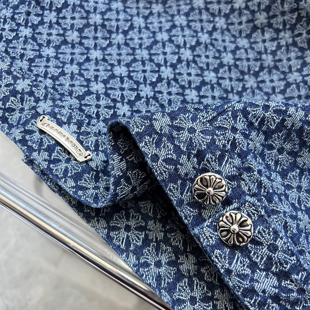 크롬하츠(Chrome Hearts)양면 자카드 데님 아우터 셔츠/재킷 - 이미지 4