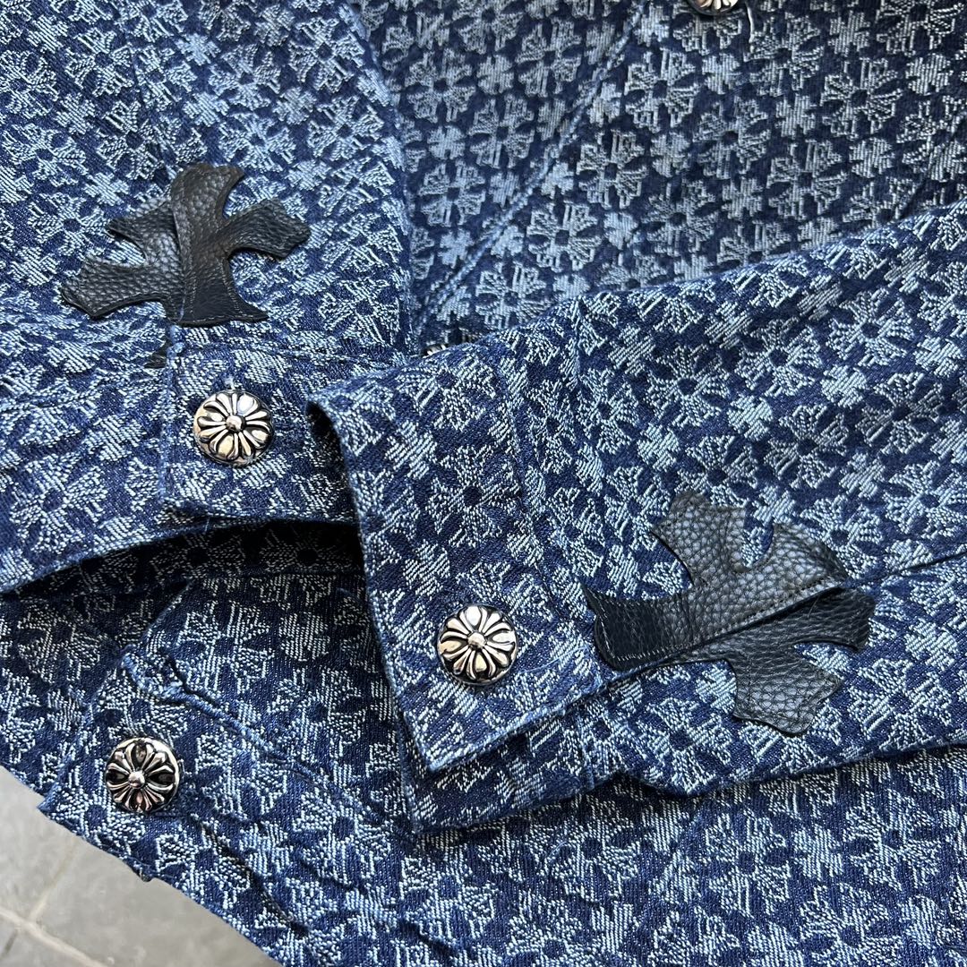 크롬하츠(Chrome Hearts)양면 자카드 데님 아우터 셔츠/재킷 - 이미지 3