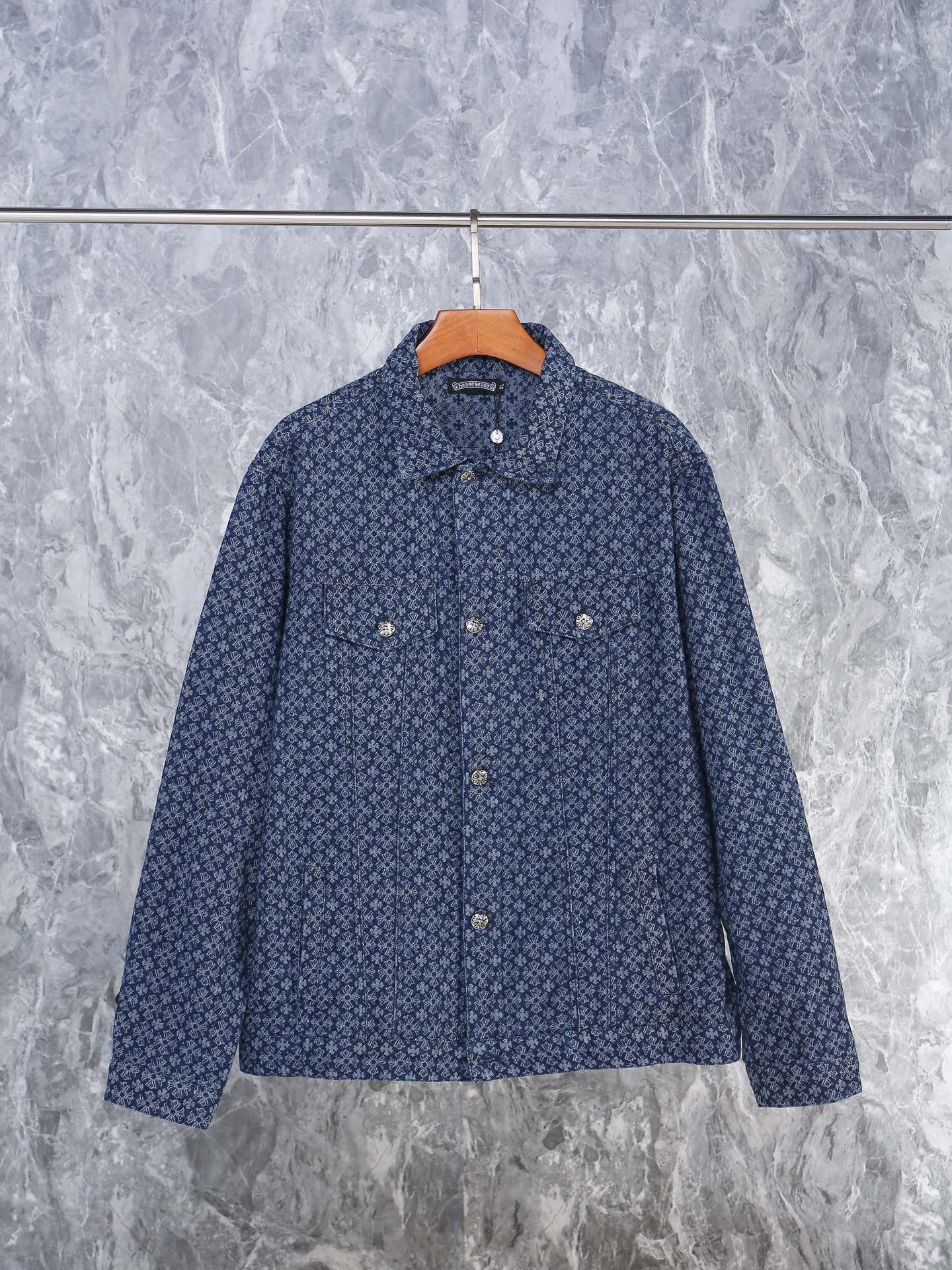 크롬하츠(Chrome Hearts) 자카드 데님 재킷