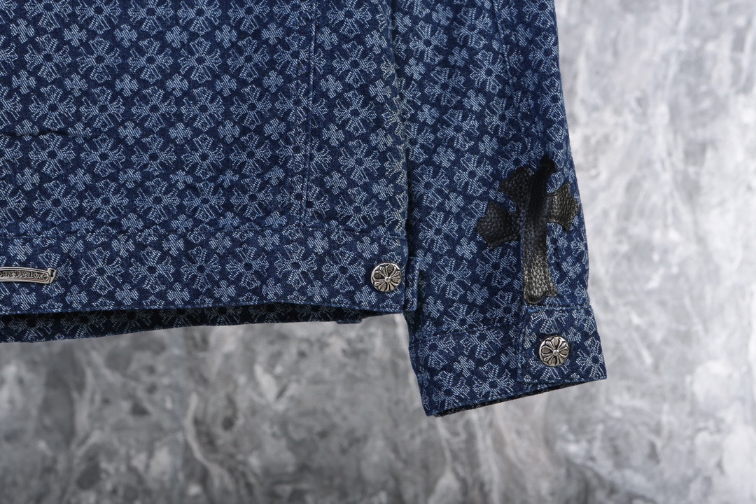 크롬하츠(Chrome Hearts) 자카드 데님 재킷 - 이미지 6