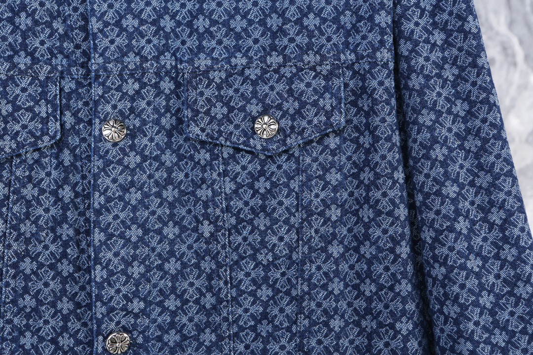 크롬하츠(Chrome Hearts) 자카드 데님 재킷 - 이미지 7