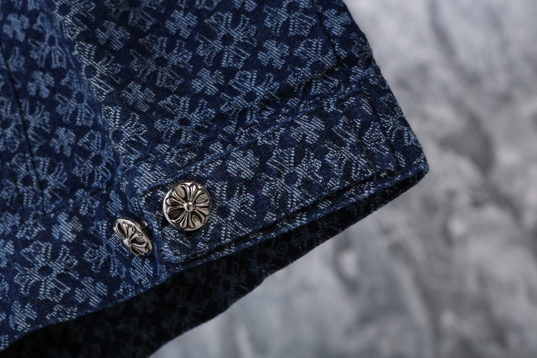 크롬하츠(Chrome Hearts) 자카드 데님 재킷 - 이미지 5