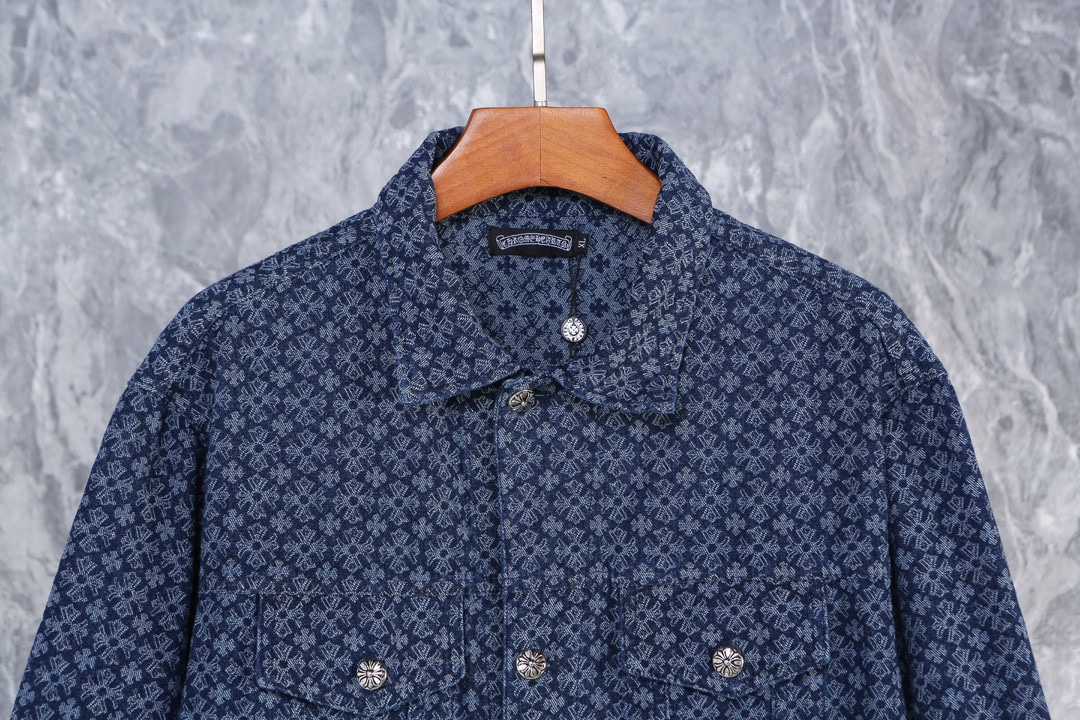 크롬하츠(Chrome Hearts) 자카드 데님 재킷 - 이미지 3