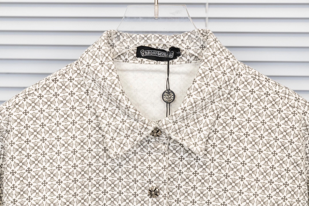 크롬하츠(Chrome Hearts)십자가 자수 올오버 프린팅 데님 셔츠 재킷 - 이미지 8