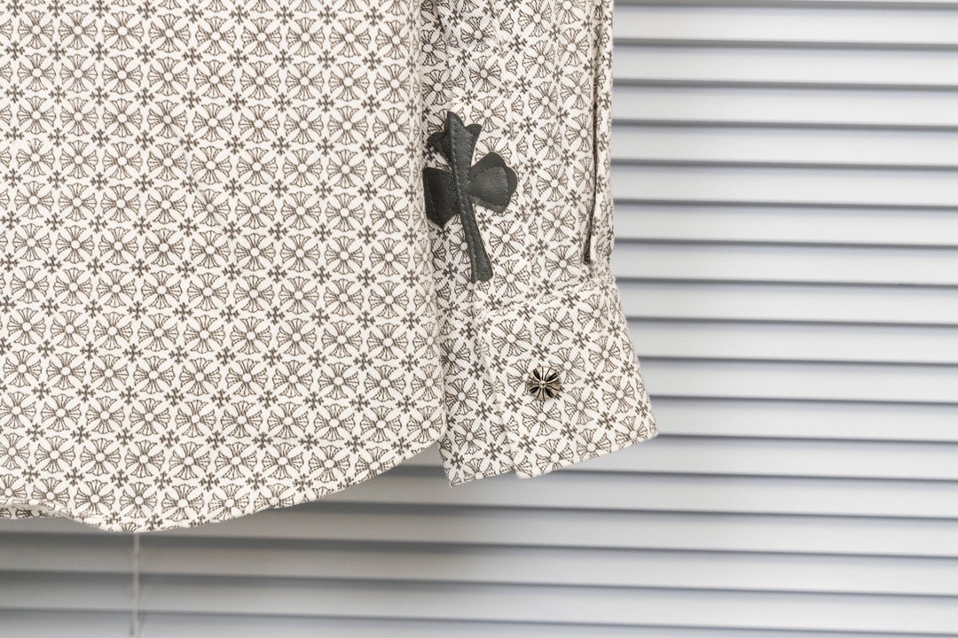 크롬하츠(Chrome Hearts)십자가 자수 올오버 프린팅 데님 셔츠 재킷 - 이미지 7