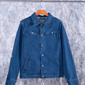 크롬하츠(Chrome Hearts)십자가 패치 & 자수 데님 재킷