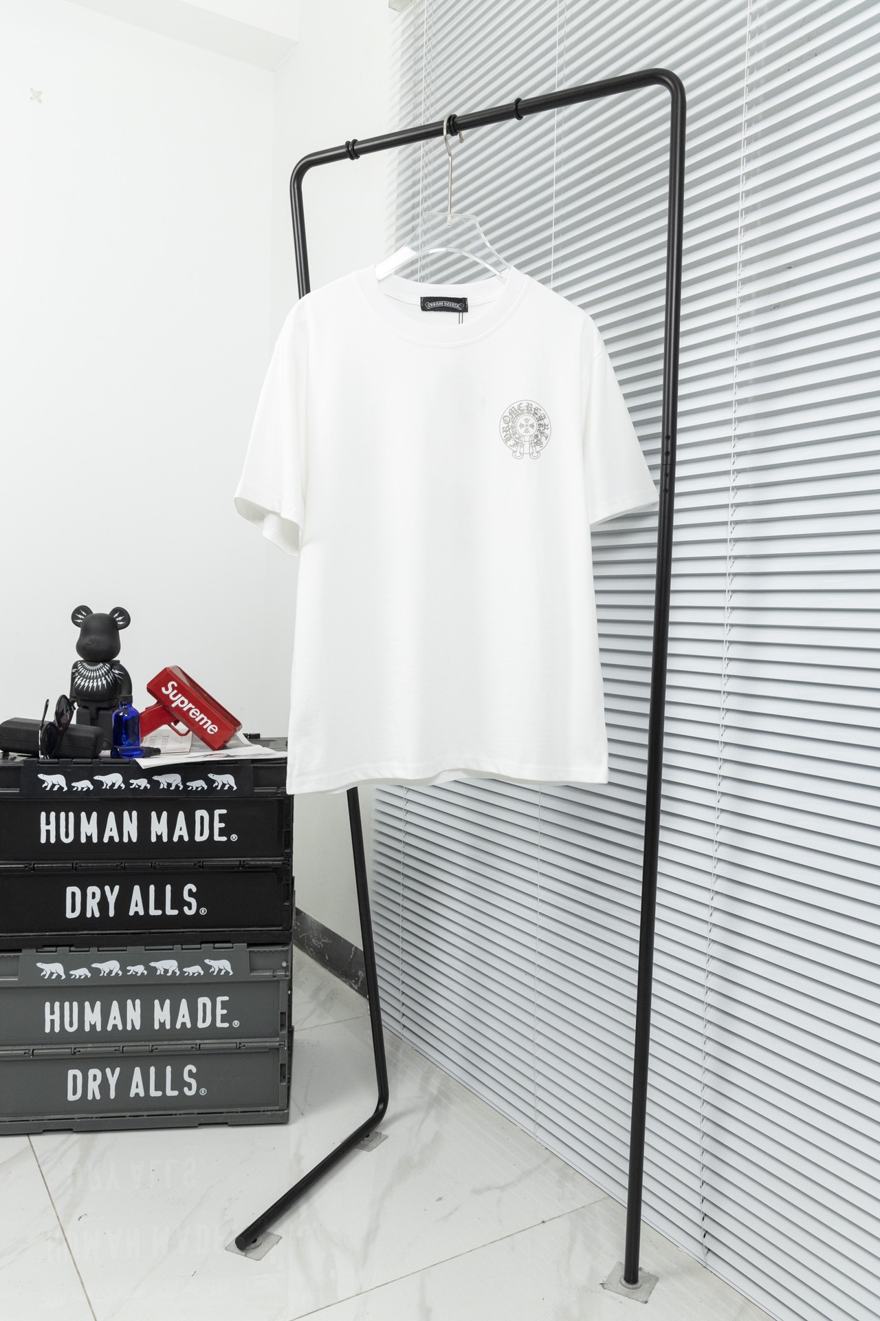 크롬하츠(Chrome Hearts)헤비 백 실리콘 프린팅 반팔 티셔츠 - 이미지 5