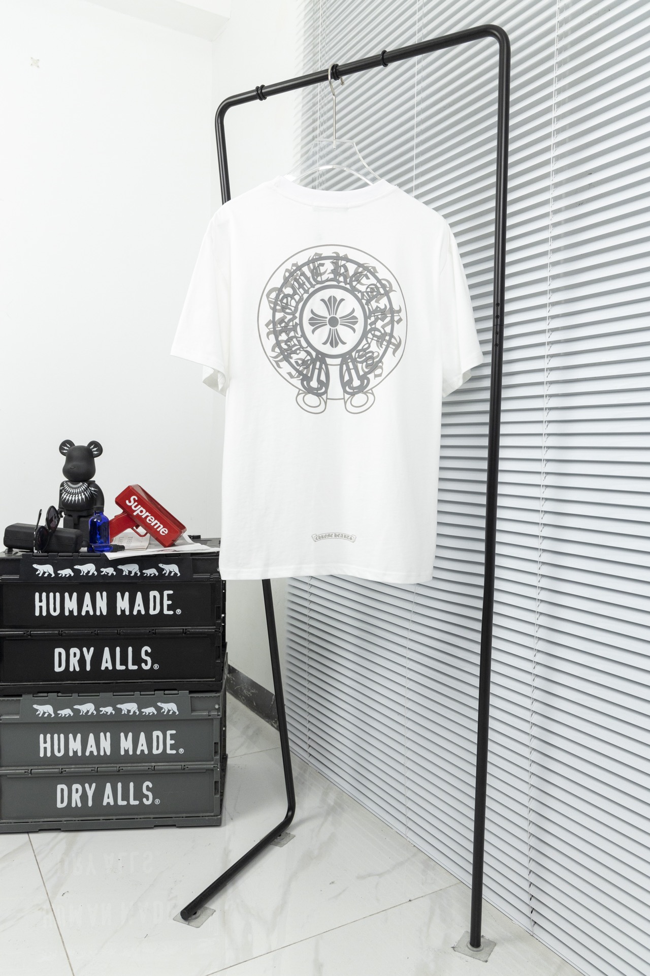 크롬하츠(Chrome Hearts)헤비 백 실리콘 프린팅 반팔 티셔츠 - 이미지 6