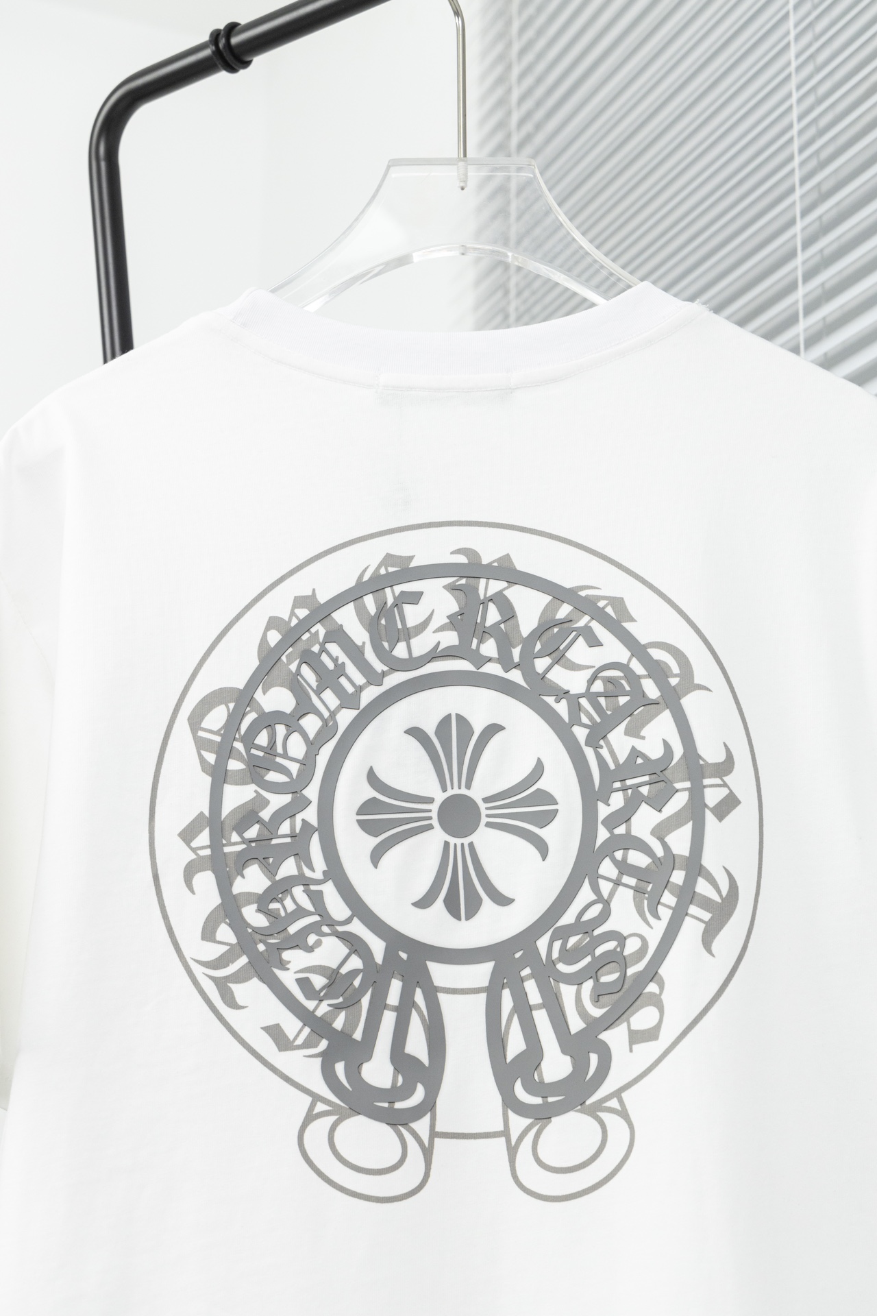 크롬하츠(Chrome Hearts)헤비 백 실리콘 프린팅 반팔 티셔츠 - 이미지 7