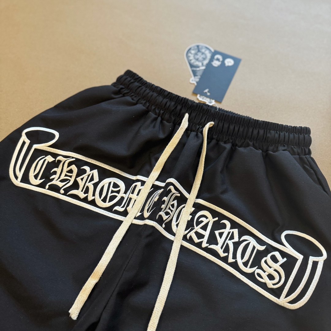 크롬하츠(Chrome Hearts)플로럴 자수 로고 밴딩 쇼츠 - 이미지 2