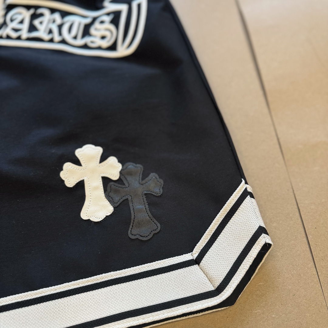 크롬하츠(Chrome Hearts)플로럴 자수 로고 밴딩 쇼츠 - 이미지 3