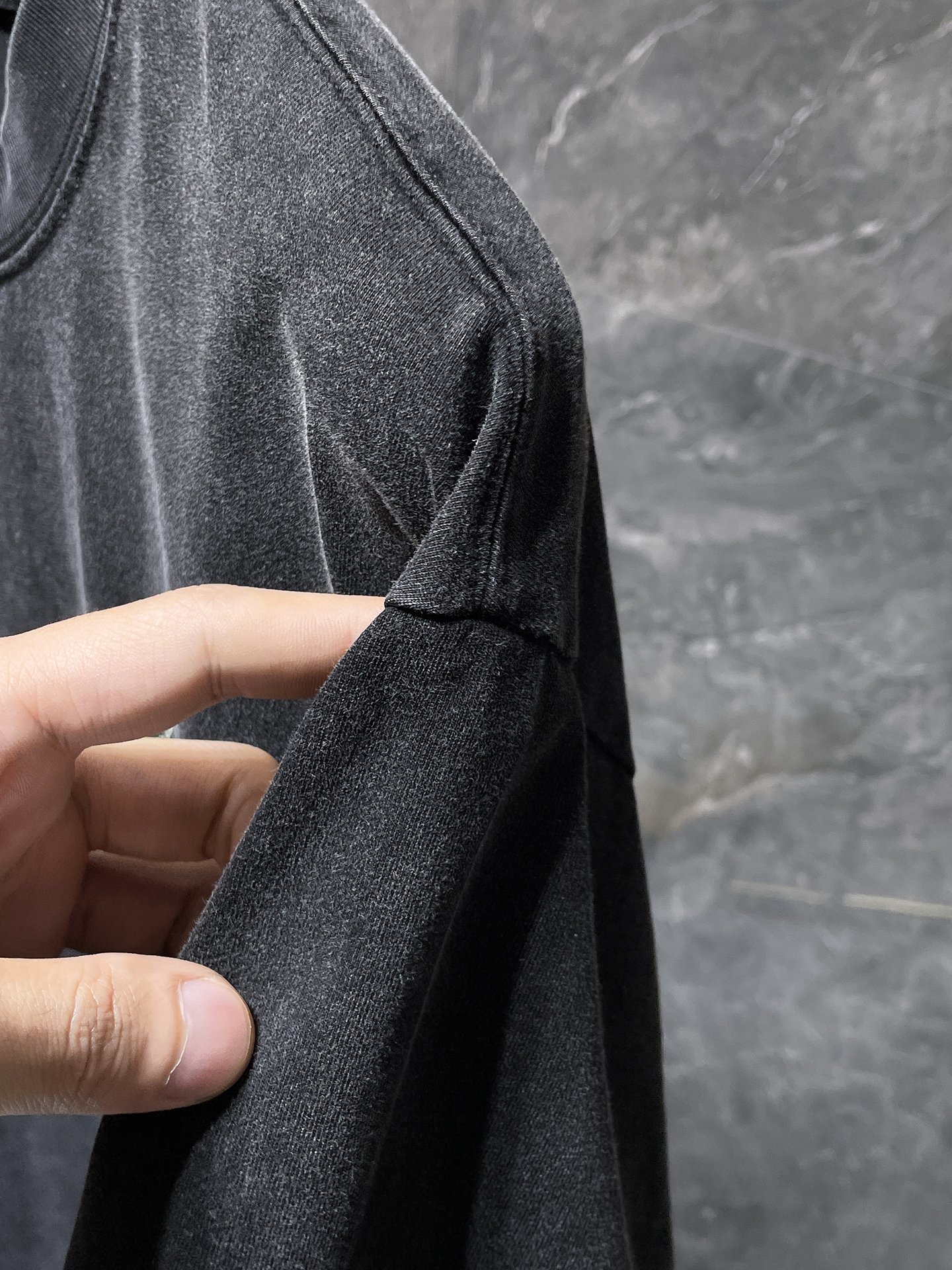 크롬하츠(Chrome Hearts)워싱 빈티지 플로럴 십자가 반팔 티셔츠 - 이미지 4