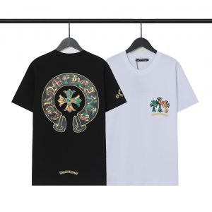 크롬하츠(Chrome Hearts) 카모 플로럴 십자가 반팔 티셔츠