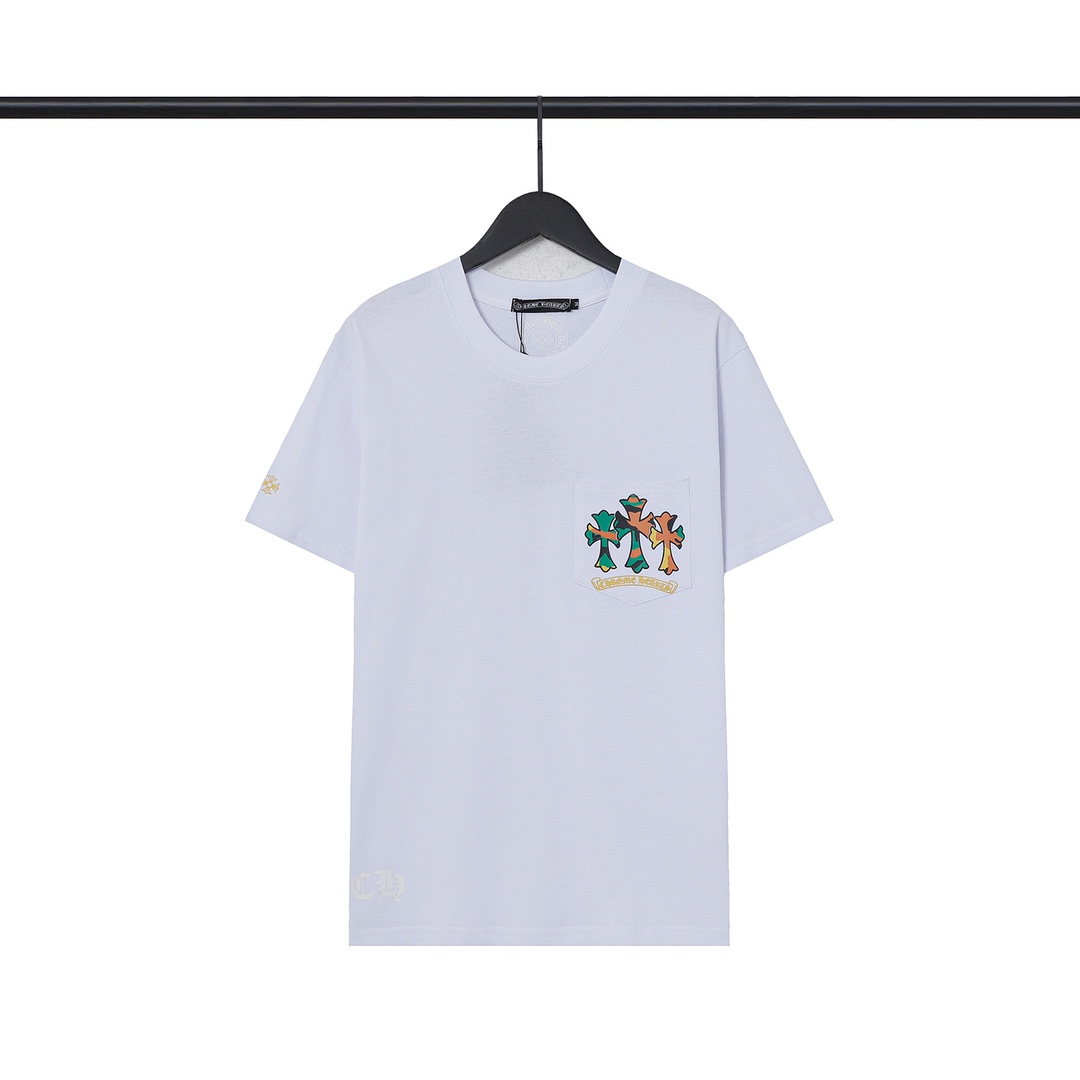 크롬하츠(Chrome Hearts) 카모 플로럴 십자가 반팔 티셔츠 - 이미지 4