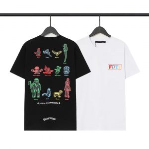 크롬하츠 (Chrome Hearts) FOTI 인물 프린팅 플로럴 반팔 티셔츠