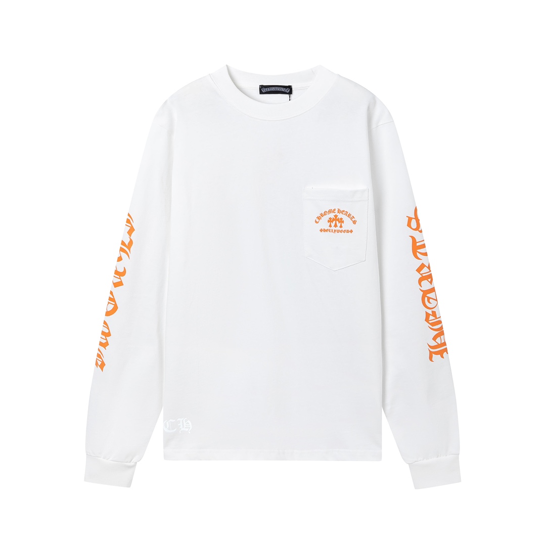 크롬하츠(Chrome Hearts) 플로럴 프린팅 포켓 긴팔 티셔츠