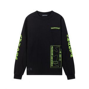 크롬하츠(Chrome Hearts) 플로럴 워싱 프린팅 포켓 긴팔 티셔츠