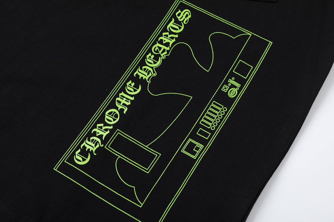 크롬하츠(Chrome Hearts) 플로럴 워싱 프린팅 포켓 긴팔 티셔츠 - 이미지 7