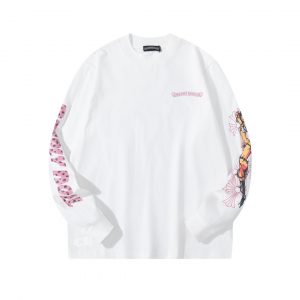 크롬하츠(Chrome Hearts) 플로럴 크로스 라운드넥 롱슬리브