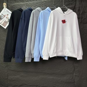 발렌시아가(Balenciaga) 로고 후드 스웨트셔츠