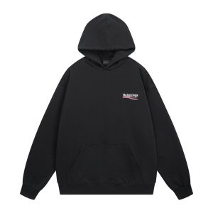 발렌시아가(Balenciaga) Balenciaga Wave Logo Oversized Hoodie