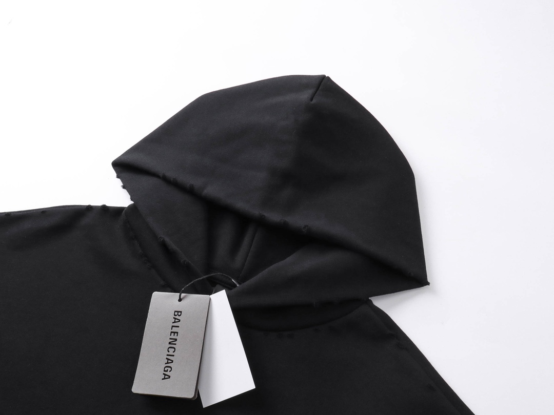 발렌시아가(Balenciaga) Balenciaga Wave Logo Oversized Hoodie - 이미지 3