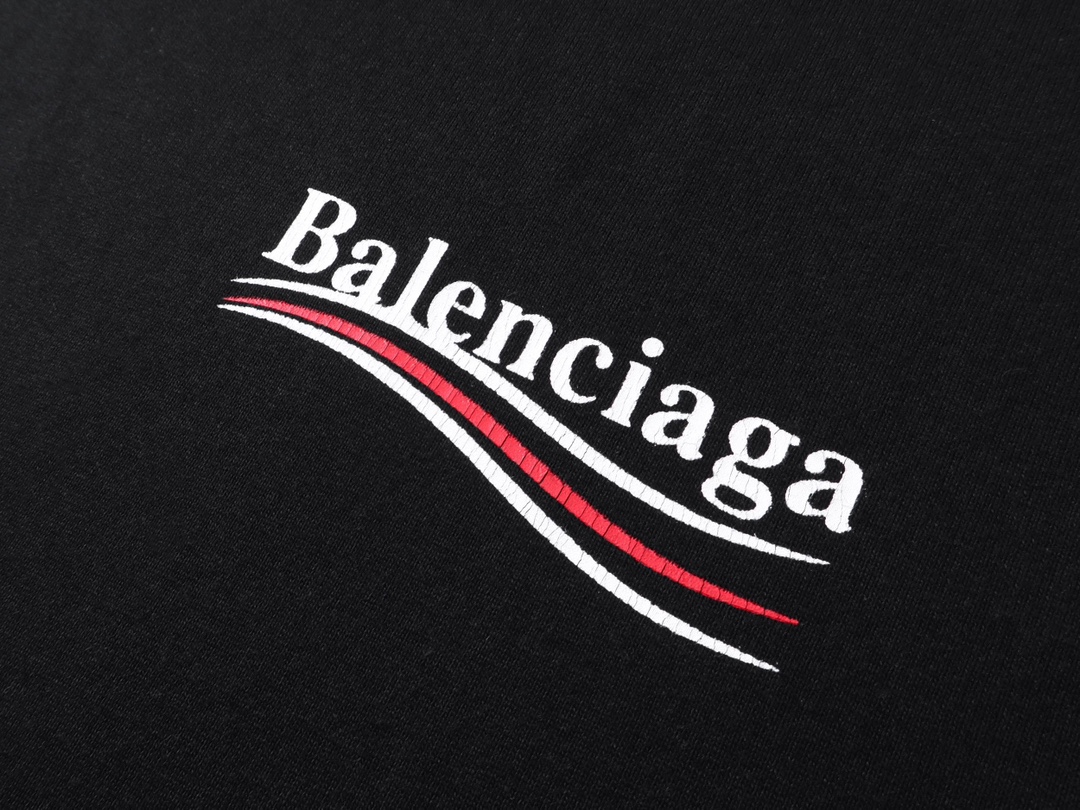 발렌시아가(Balenciaga) Balenciaga Wave Logo Oversized Hoodie - 이미지 4