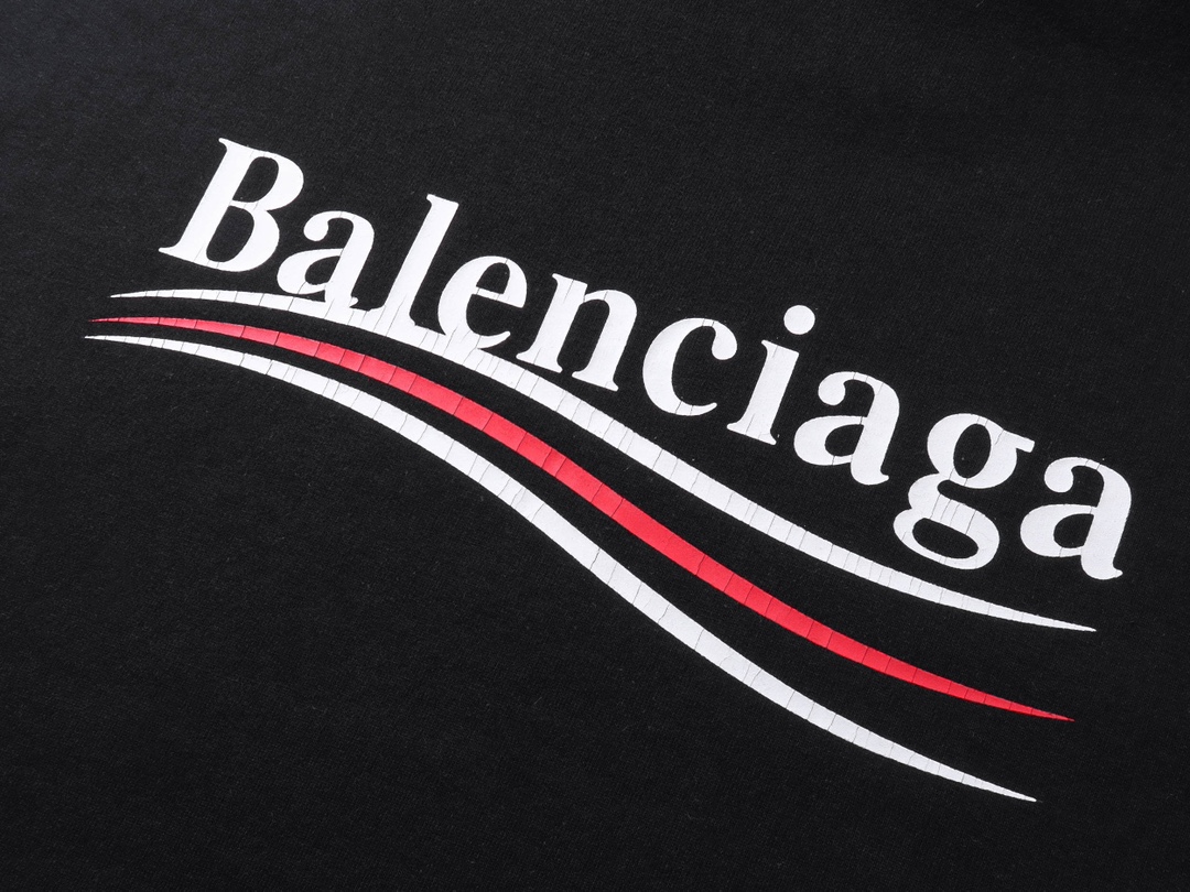 발렌시아가(Balenciaga) Balenciaga Wave Logo Oversized Hoodie - 이미지 5