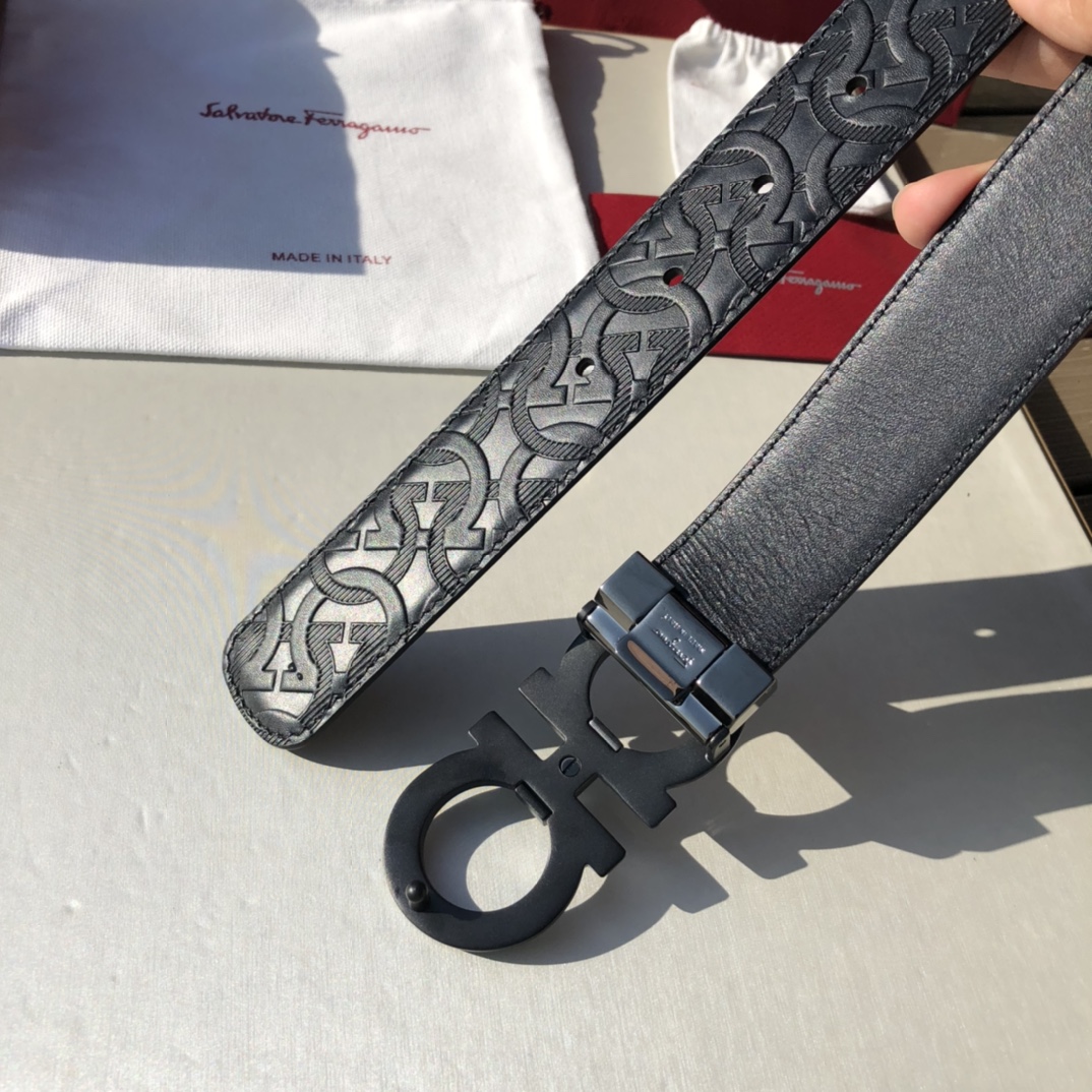 페레가모(Ferragamo) 벨트 3.5cm - 이미지 3