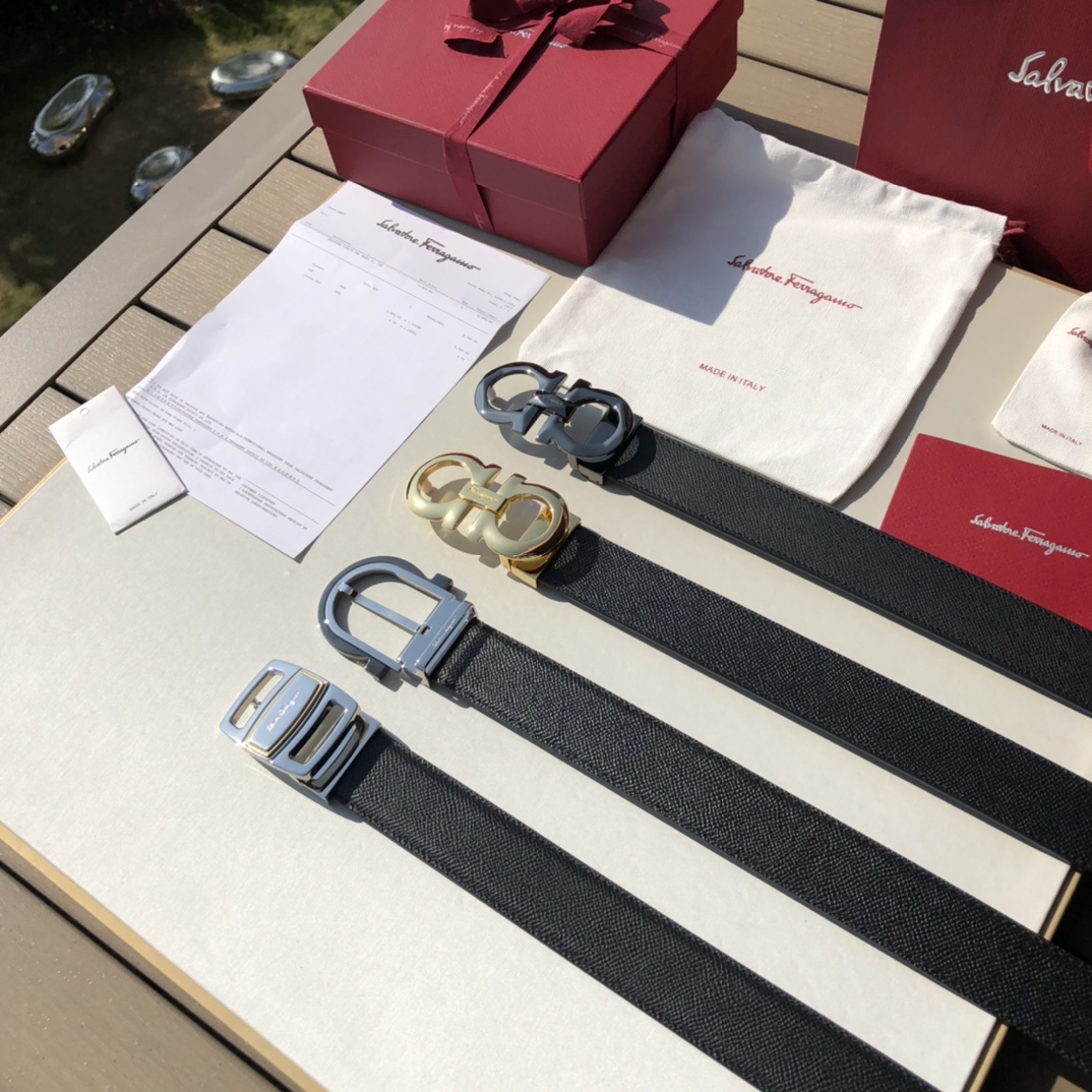 페레가모(Ferragamo) 벨트 3.5cm - 이미지 3