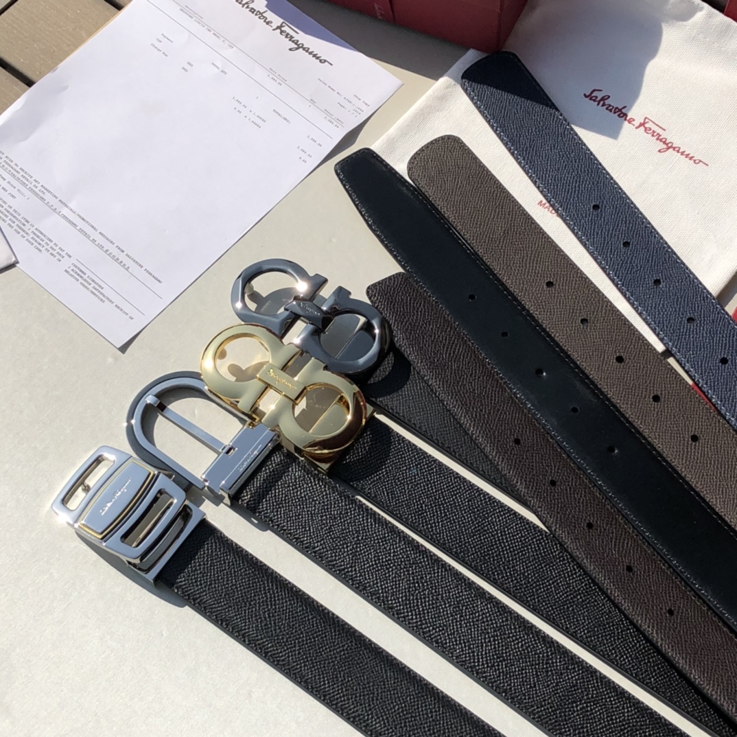 페레가모(Ferragamo) 벨트 3.5cm - 이미지 2