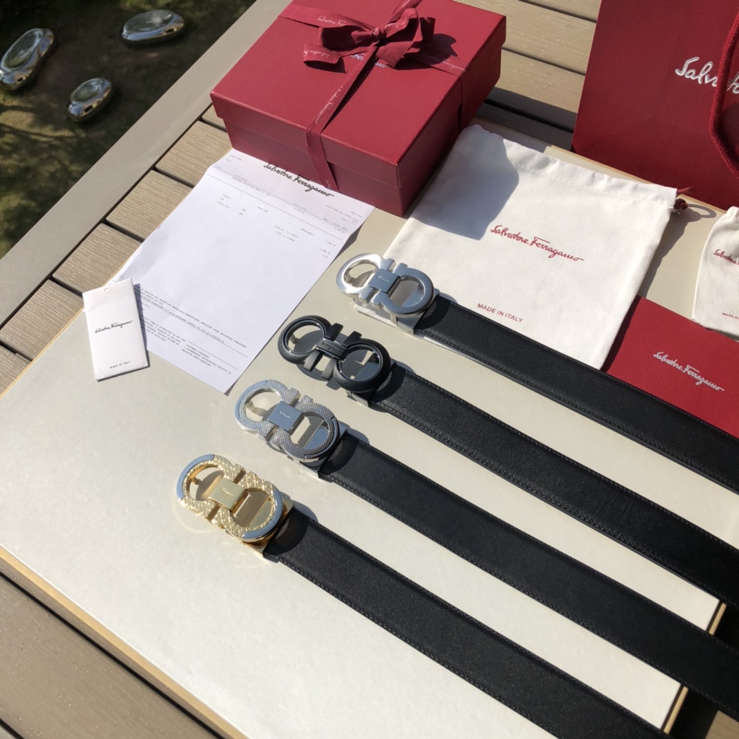 페레가모(Ferragamo) 벨트 3.5cm - 이미지 3