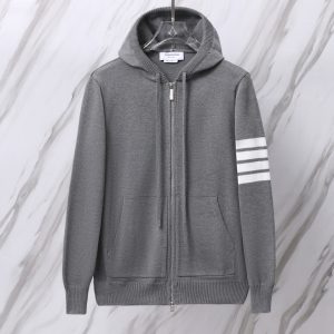 톰브라운 세일링 보트 인타르시아 사선 풀오버 후드티