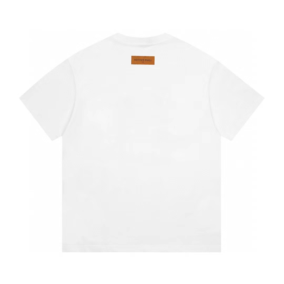 루이비통 (Louis Vuitton) 리본 & 버드 그래픽 티셔츠 - 이미지 2