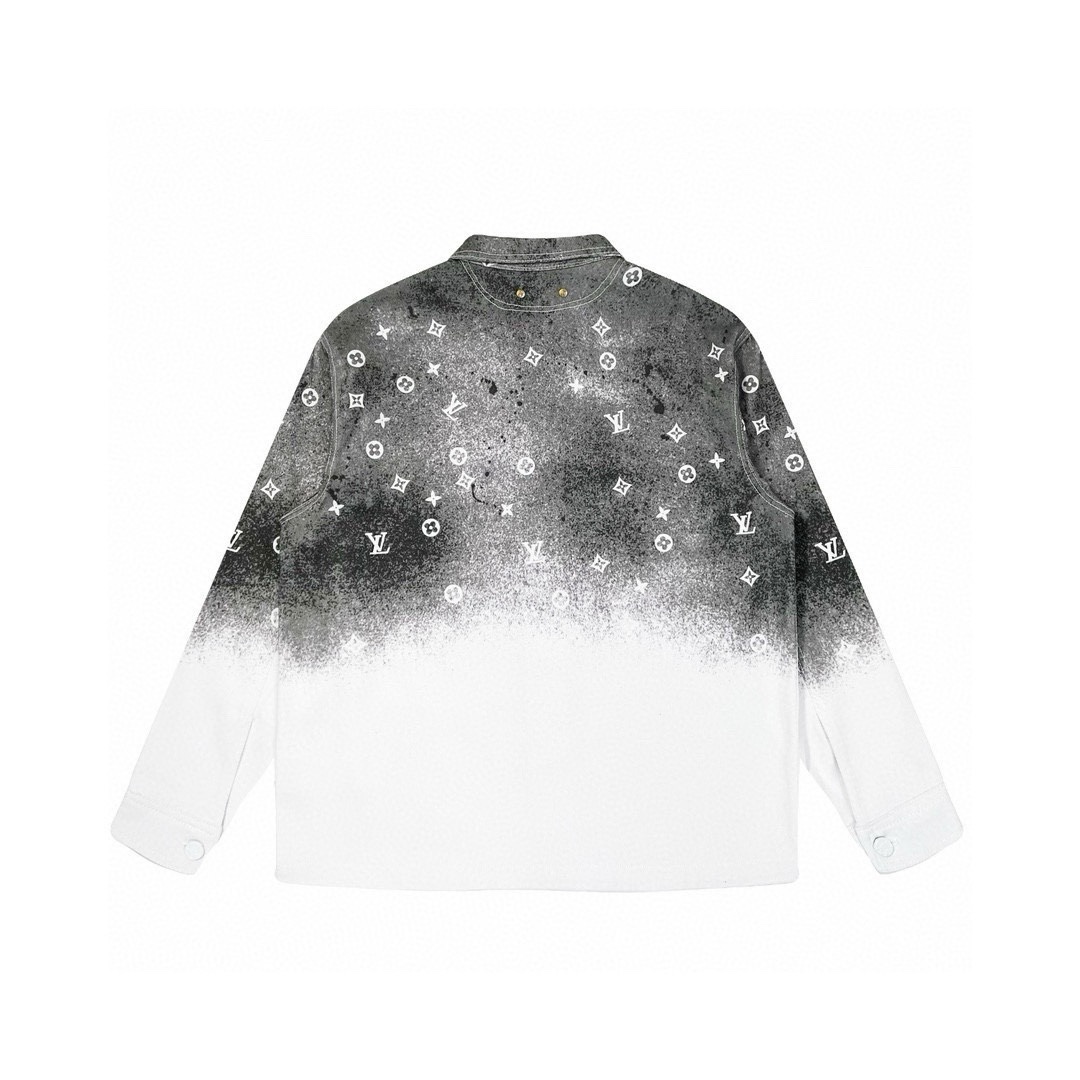 루이비통(Louis Vuitton) 그라데이션 모노그램 데님 자켓 - 이미지 2