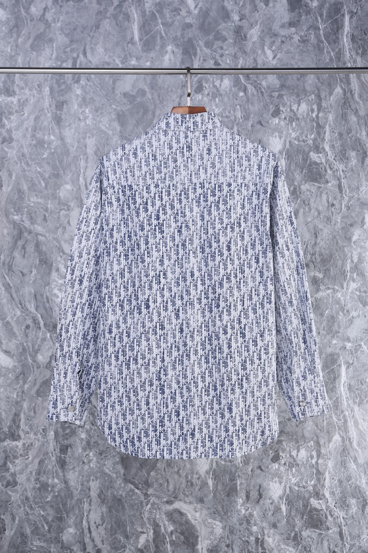 디올(Dior) 오블리크 카스리 코튼 데님 오버셔츠 - 이미지 2